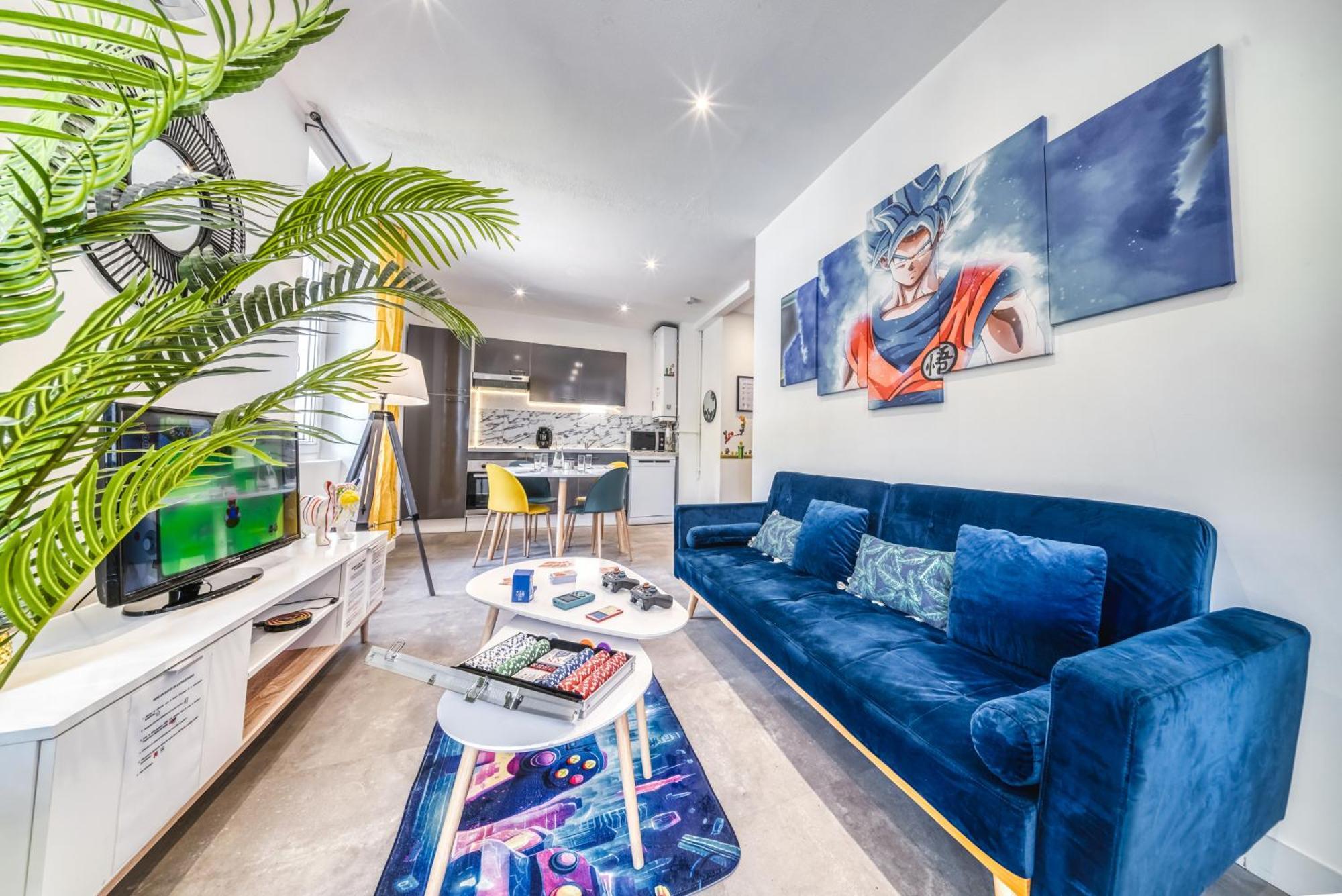 Apartment L'aventure: Gaming Haven With Arcade, Billiards & Family-friendly Amenities Saint-Etienne (Loire)